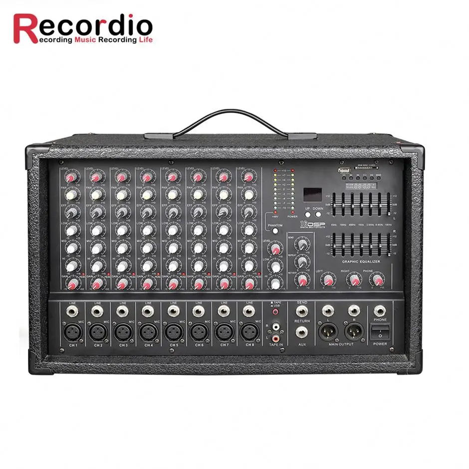 

GAX-EB8 Hot Sell 8 Channel Audio Mixer With Low Price