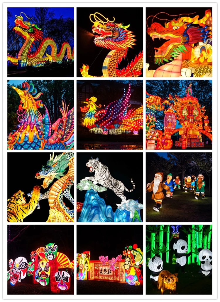 Chinese New Year Attraction Traditional Silk Lantern Festival