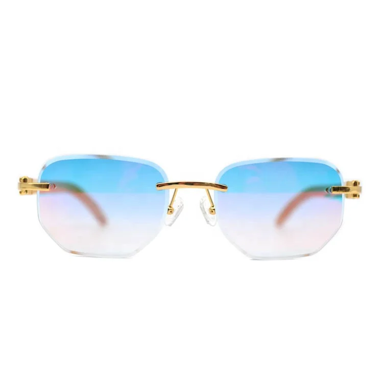

New Unisex Luxury Designer Metal Frames Sunglass Women Sun Glass Wedding Beach Retro Square Ladies Sunglasses Men