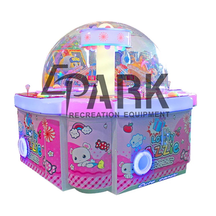 

Story Calw Game Prize Zone Toy World Crane White Dual Players Pink Custom Made Mini Claw Machine