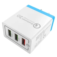 

best selling toys in america 2018 UK Plug 3 USB 3 Ports Charging Adapter Phone Quick Charger qc 3.0 5v 2.4A Wall Charger