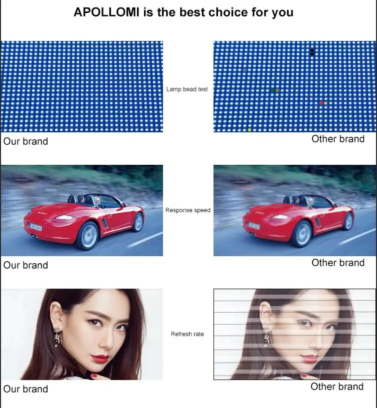 P2.5 indoor SMD full color video led display screen for rental business