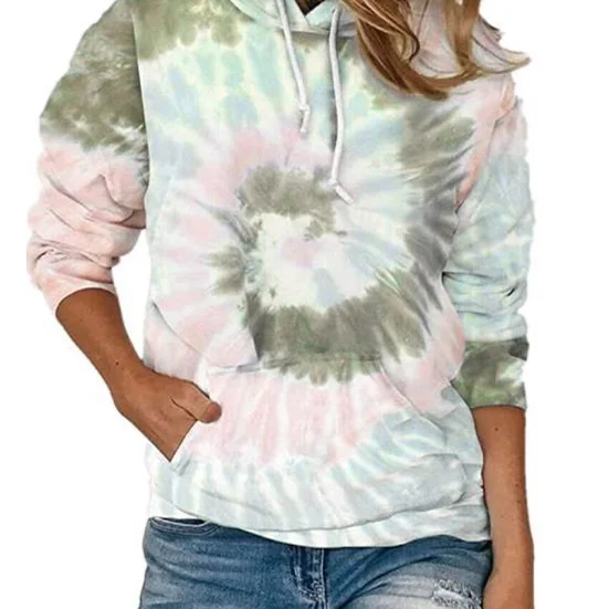 

Hot Sale Winter Hoodies With No Labels Ropa De Hombre Tie-Dye Organic Material Hoodie