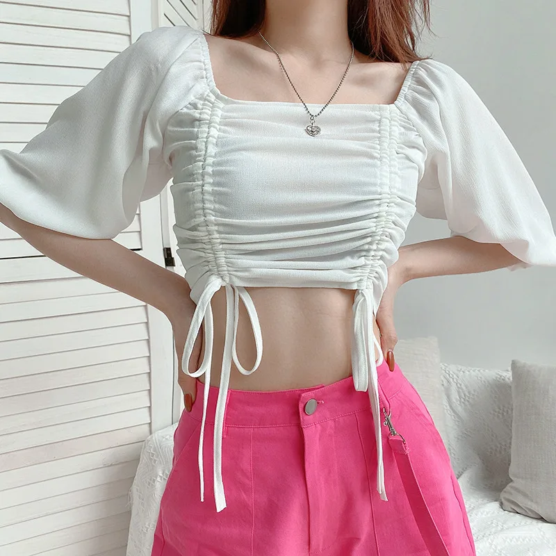 

FS2936A Latest design summer clothes women short T shirt