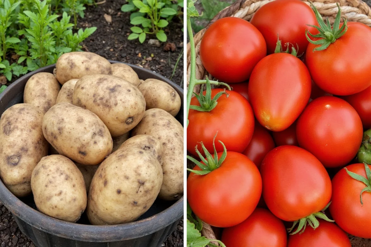 can you plant tomatoes and potatoes together