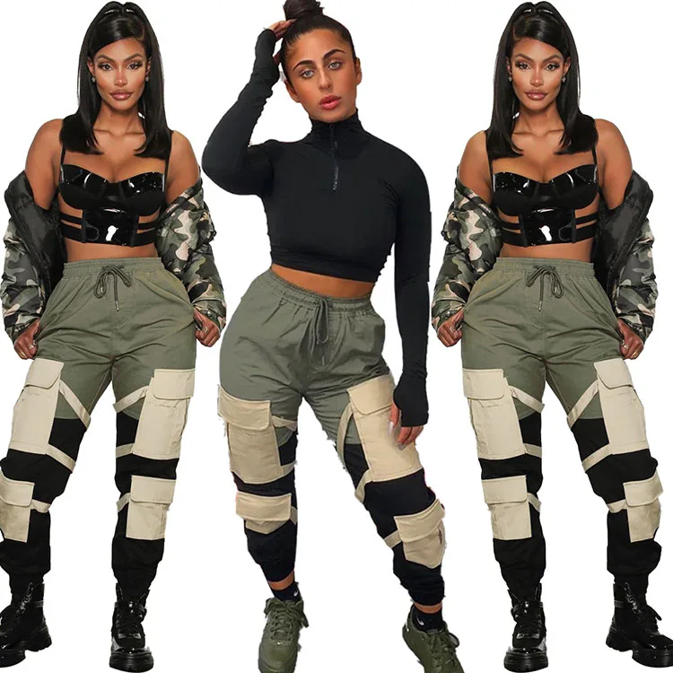 Women Clothing,Cargo Pants Matching Set