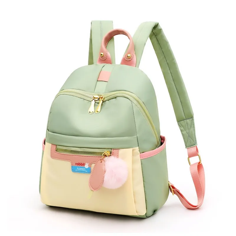 

Maison Fabre Fashion Woman Mini Simple Oxford Backpacks Lady Campus Style Pure Color Big Capacity Leisure Double Back Bag