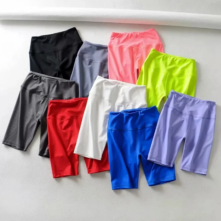

Women Custom Skinny Fitness Yoga Sports Active Gym Wear Training Biker Shorts Women