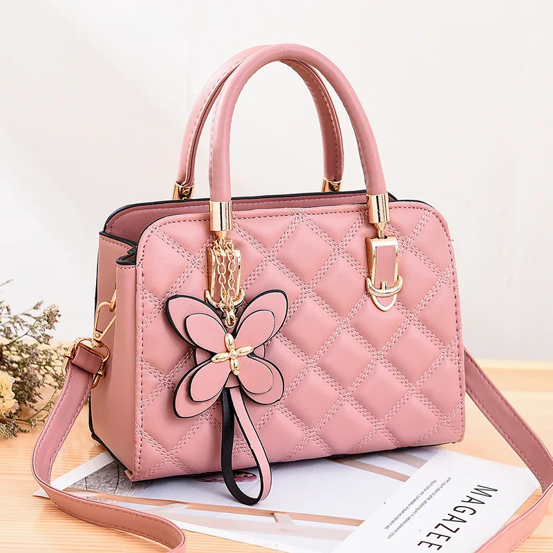 

China Classic Quilted Pattern Hand Bag Luxury Bags For Lady Wholesale Leather Shoulder Handbags Women, 8 colors