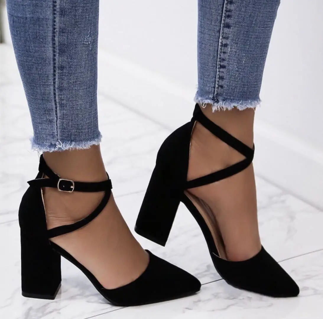 

Fashion newest women pumps summer thick heel pumps rope ladies high heel sandals