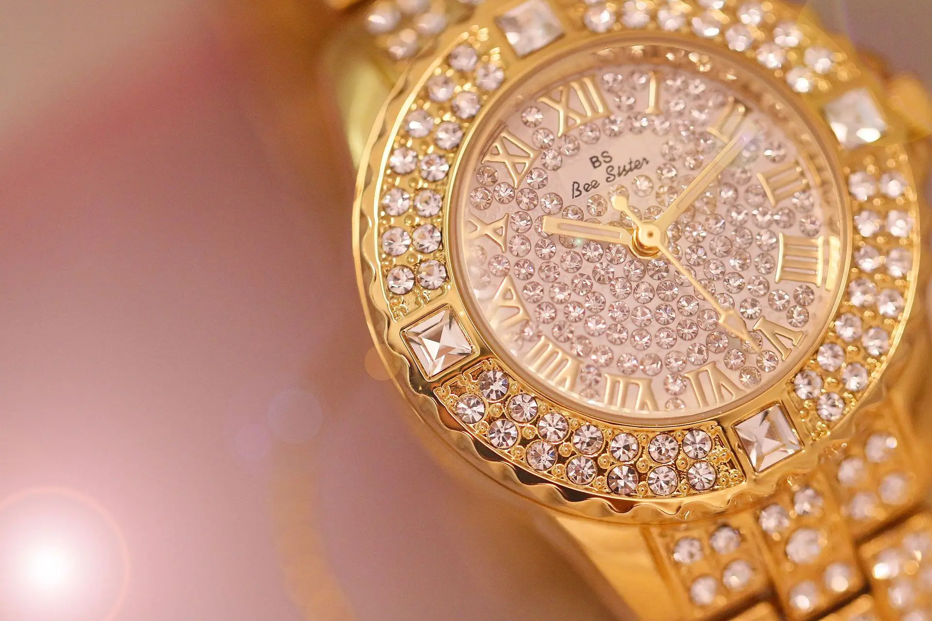 bs新款热卖女士手表全钻石品牌女士手表relogio feminino女士手表fa08