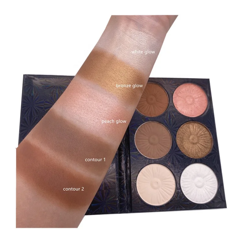 

Face highlighter&bronzer make your own brand makeup highlighter palette