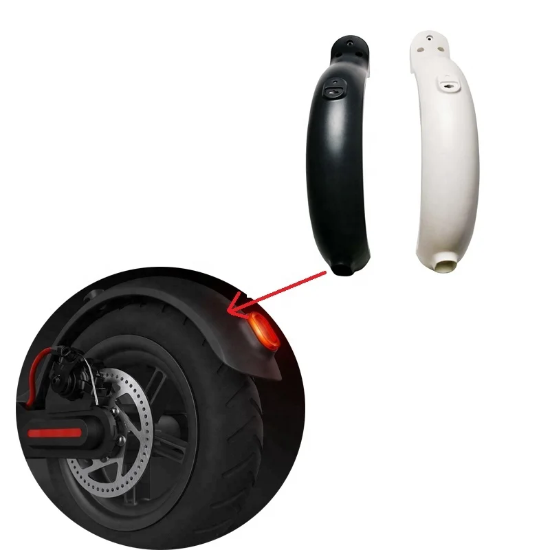 

Rear Fender Mud Guard Plastic displacement Replacement assembly Parts For xiaomi M365 Electric Scooter, Black white