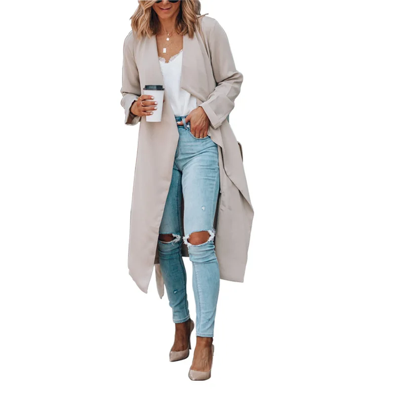 

Kimono Cardigan Autumn Women Fashion Top Outwear Thin Jackets Open Front Long Cardigan Casual Blazers Coat C13300, Can follow customers' requirements