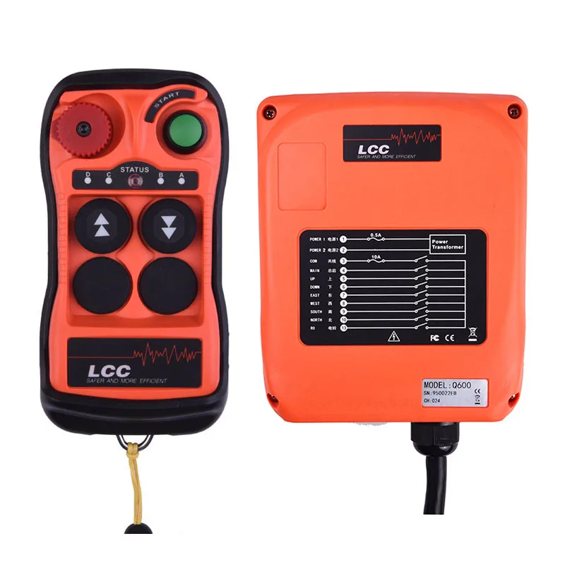 

Q202 12v 24v 220v 380v industrial hydraulic wireless concrete truck remote switch