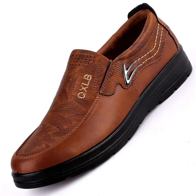 

2022 casual shoes high-end men's casual leather loafers comfortable and fashionable men's summer men's flat shoes, Picture