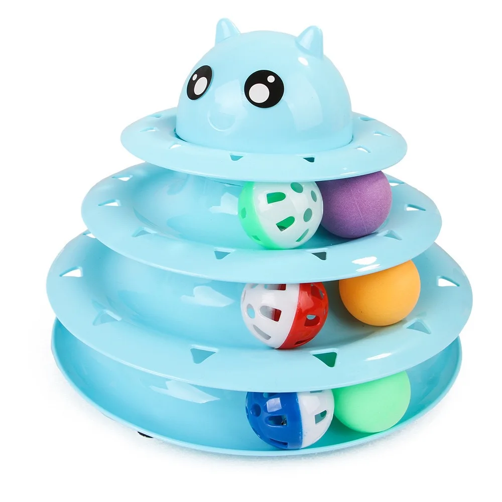 

Cat Tower Interactive Cats Ball Toy Exerciser Game Suitable for Multiple Kitten
