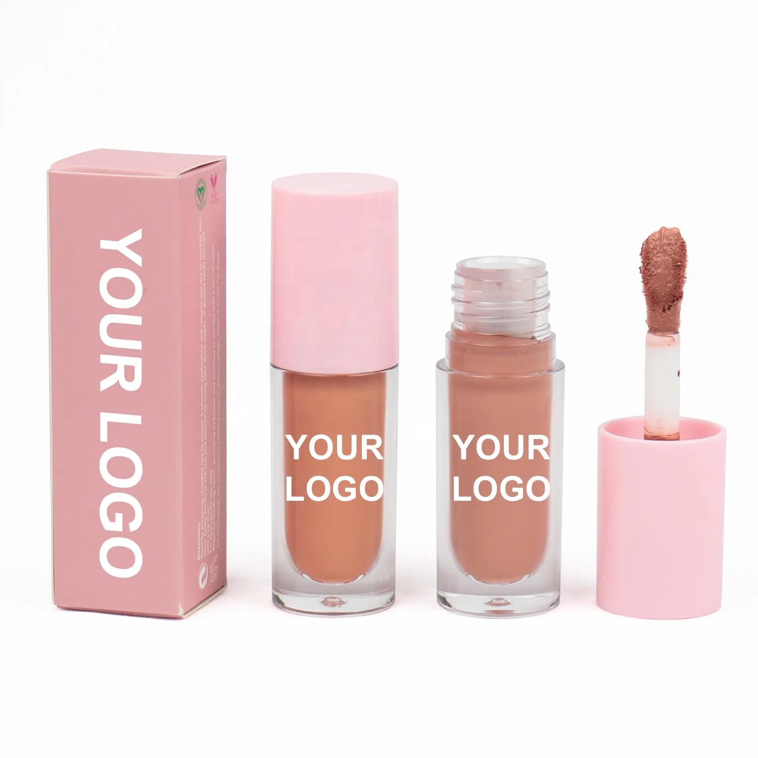 

Unique Big Brush Matte Liquid Lipstick Custom Private Label Glossy Lip Gloss Makeup Lip Tint