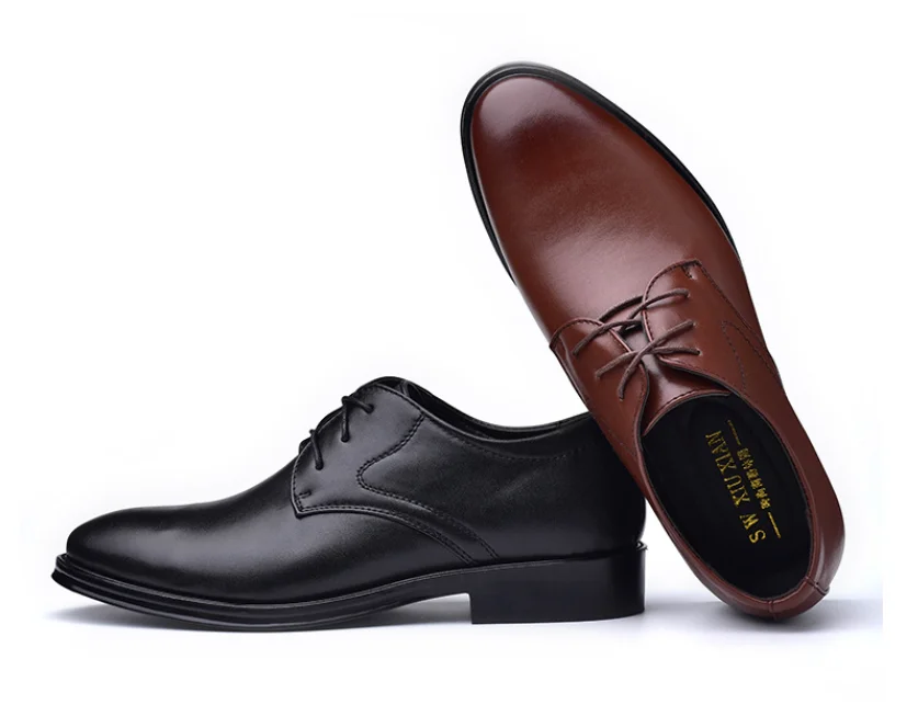 

2021 Hot Sell Elegant Style Leather Shoes Top Quality Formal Business Men Dress Oxford Shoes, Picture