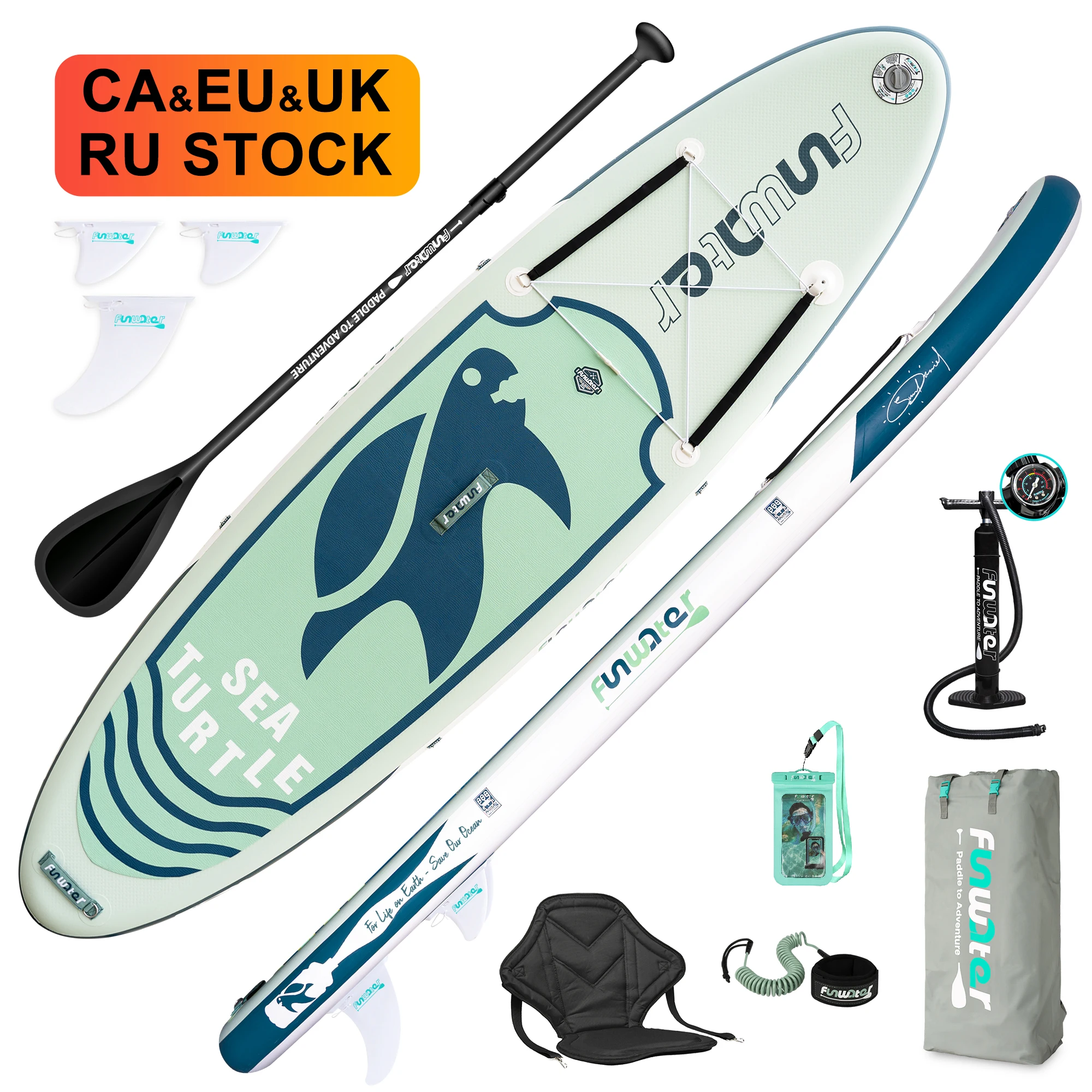 

FUNWATER Dropshipping OEM inflatable surf boards sup paddleboards padel surfing inflatable stand up paddle board
