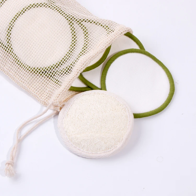 

Recyclable 3ply Biodegradable Finger Inserted Reusable Bamboo Makeup Remover Pads, Reference color card