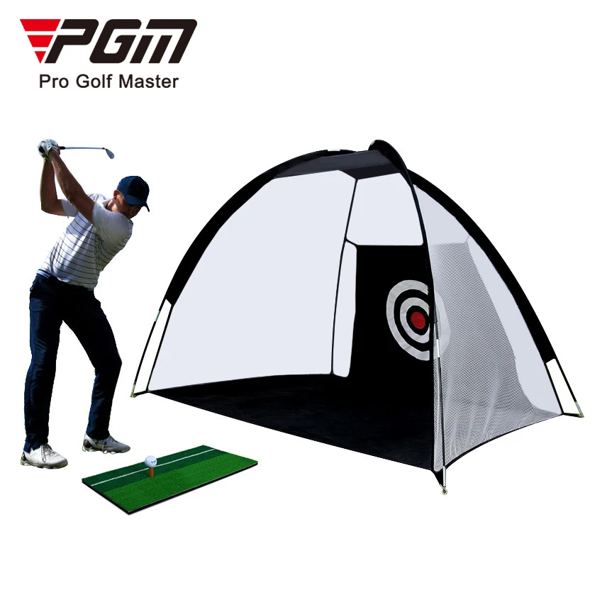 

PGM 2M Golf practice tent net, Black / green