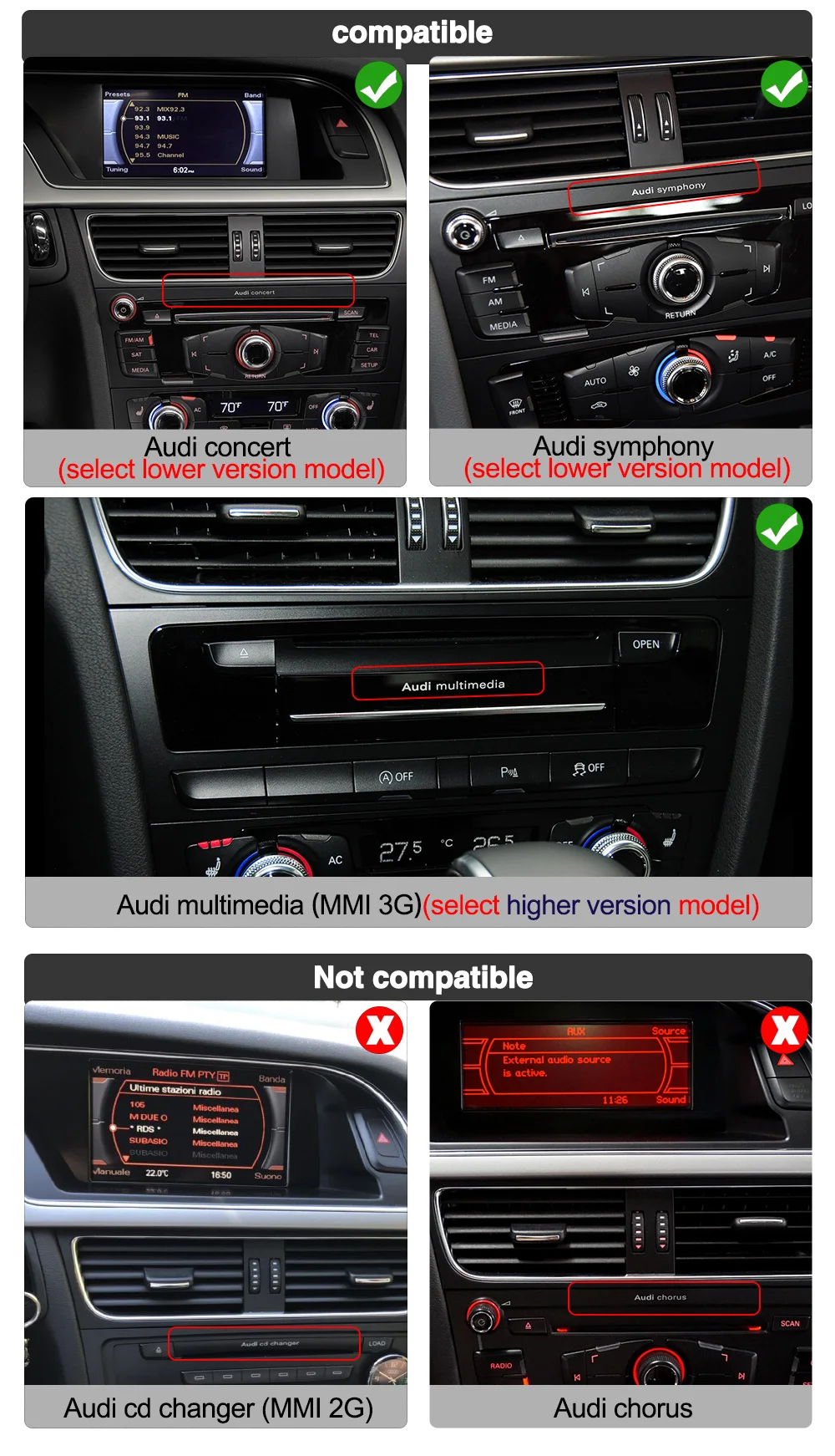 4g Lte Android 9.0 4+64gb Car Video Audio Player For Audi A4 A5 2009 ...