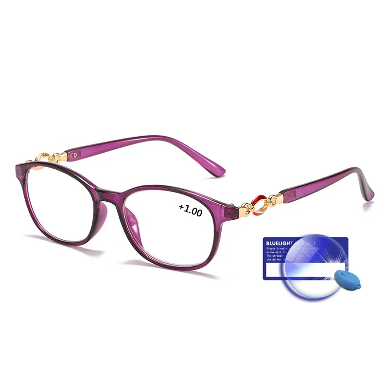 

Factory wholesale fast delivery women stylish anti blue light blocking readers glasses for reading newspapers