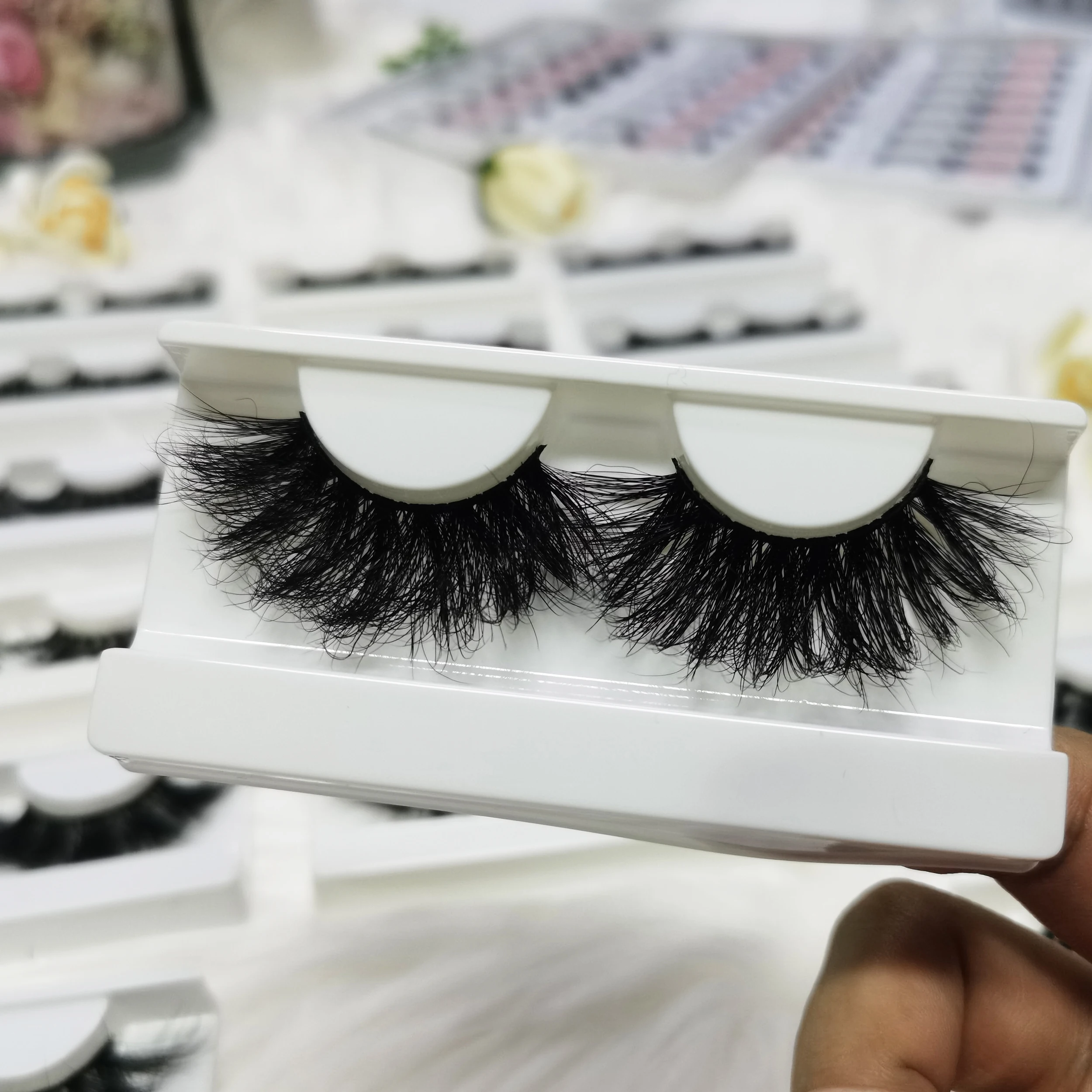 

Faux Mink Eyelashes With Silk Lashes And Fake Silk Eyelashes False Eyelashes, Natural black