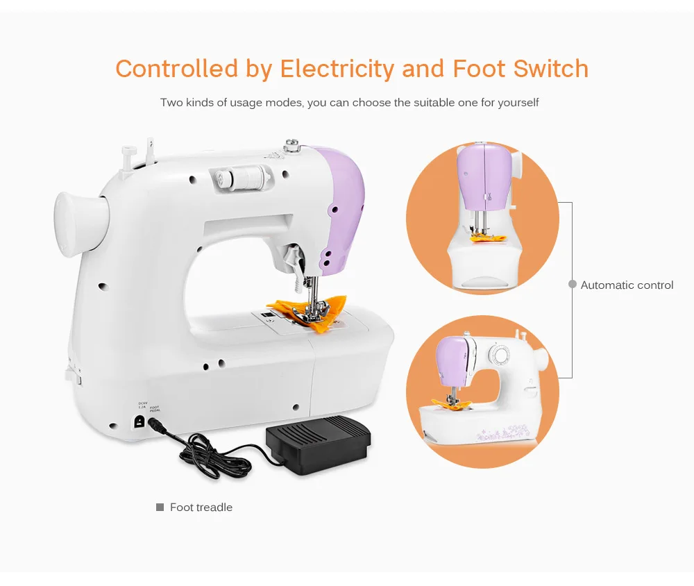 Household Sew Easy Electric Sewing Machine 5mm Max. Sewing Thickness Automatic Winding Automatic
