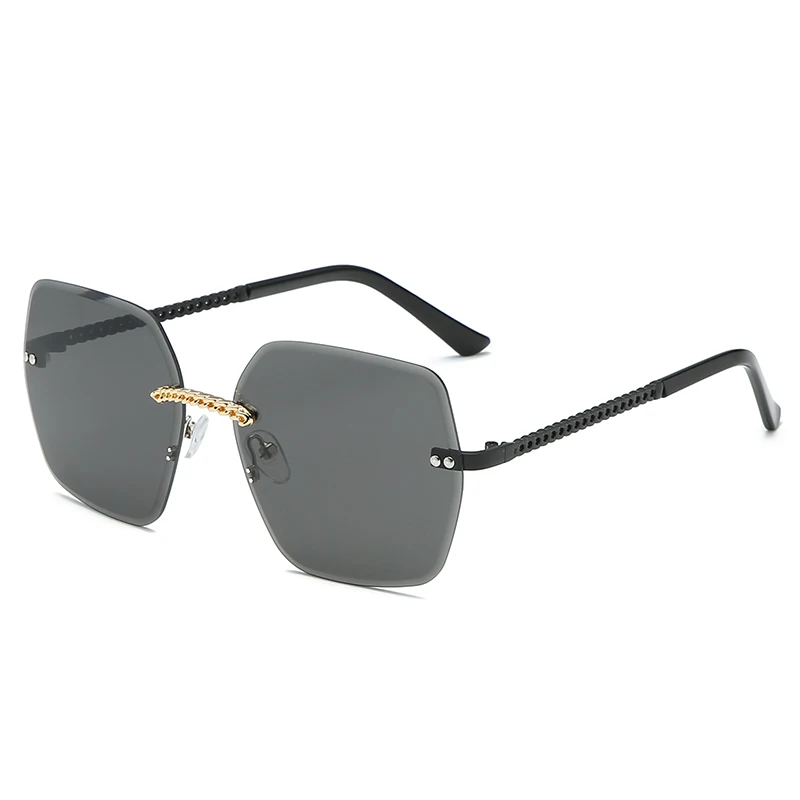 

2021 New Gradient Sunglasses Frameless Necklace Driving Glasses