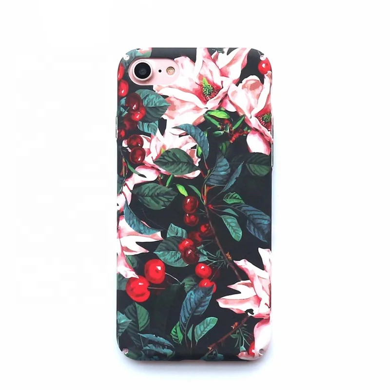 

Hot selling dropshipping cherry flower slim hard plastic mobile phone case for iPhone 7 8 Plus X XR XS MAX 11 Pro max 11 pro