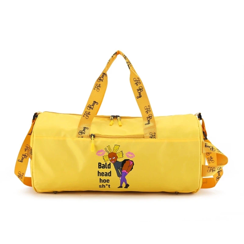 

Wholesale custom logo pink travel ladies bag waterproof sport gym duffle bags women