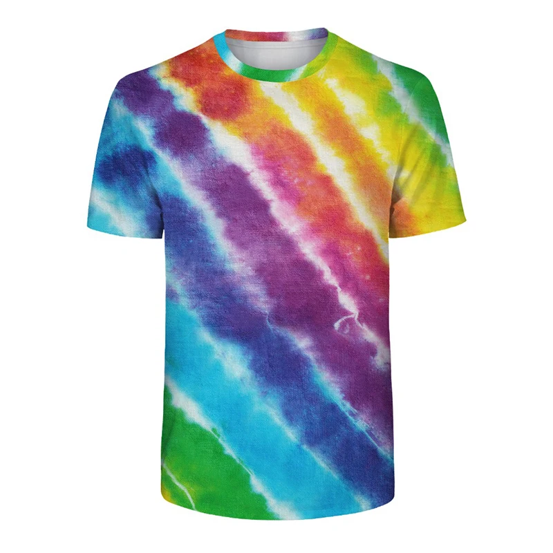 Herrenmode Tie Dye T Shirt Top Tee Tye Die Music Festival Hipster Indie  Retro Unisex tshirt LA2371075