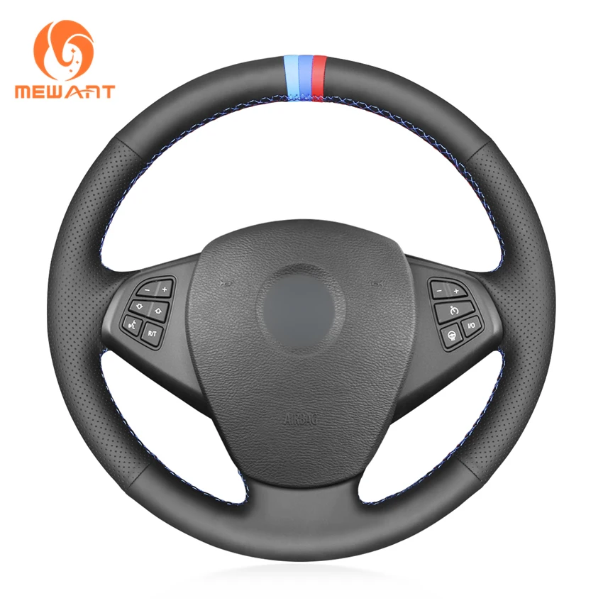 

Custom Hand Sewing Artificial Leather Steering Wheel Cover for BMW X3 E83 2005 2006 2007 2008 2009 2010