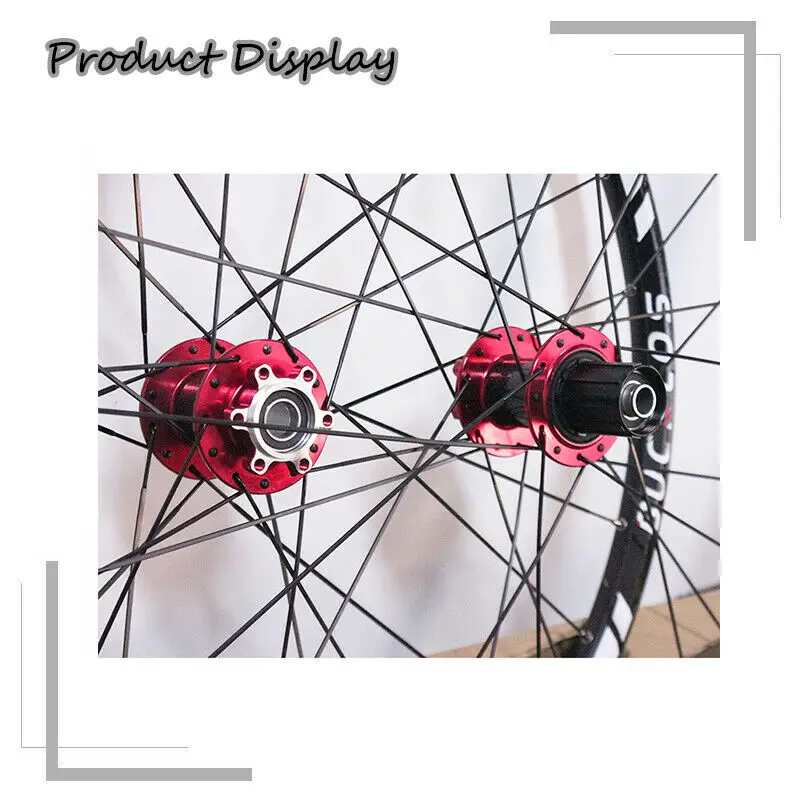 BUCKLOS MTB Bike Wheelset 26/ 27.5/29 inch Clincher Front Rear Wheels Disc Brake 