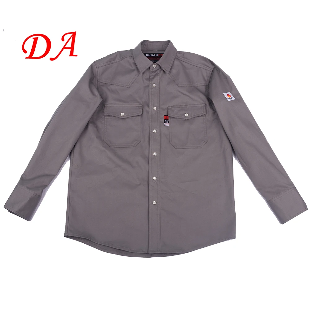 

NFPA2112 flame resistant Fr clothing workwear shirt, Khaki, grey, navy, per requested