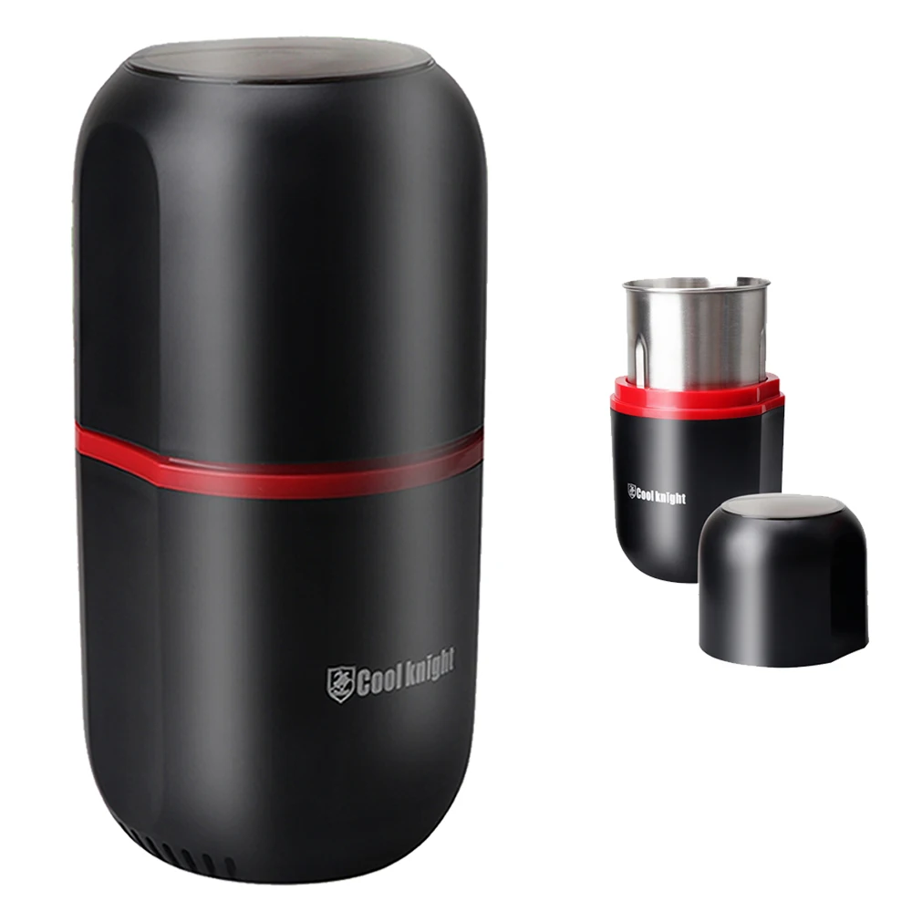 

Customize Herb Grinder Powerful Electric Plastic Spice Grinder Weed Grinder Black Color