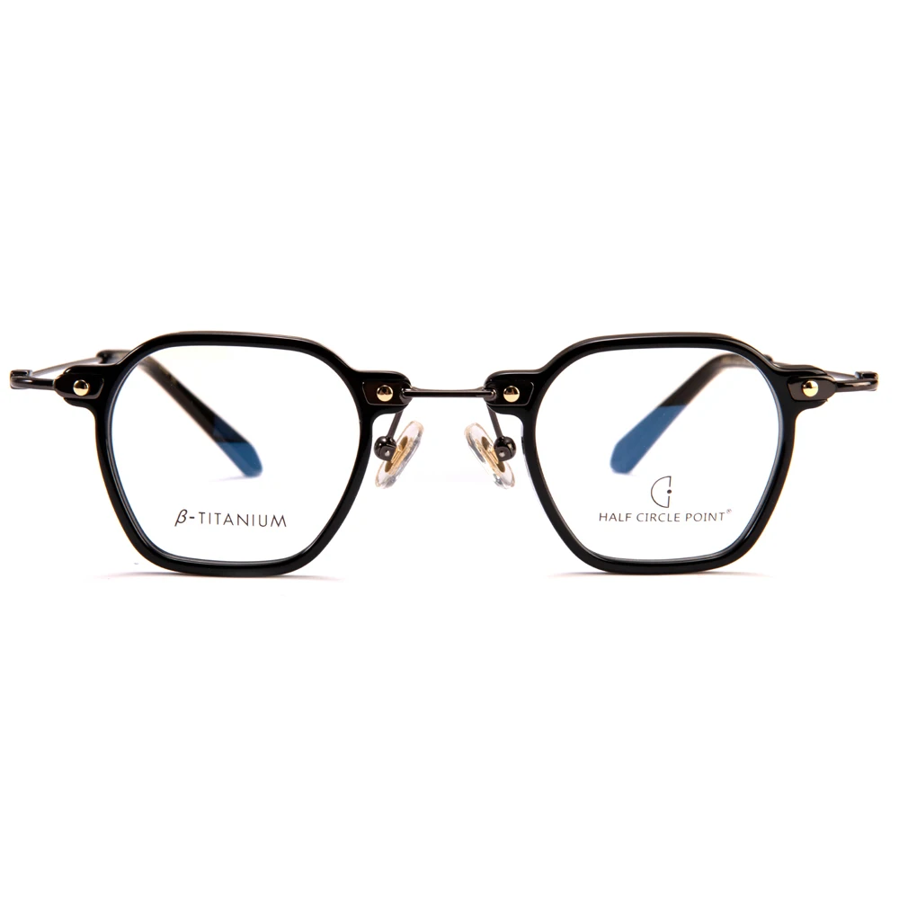 

Eye Glasses frames Acetate with B-Titanium Eyeglasses vintage blue light blocking anti radiation glasses