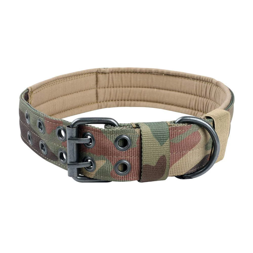 

High Quality Custom Design Adjustable Military Training Heavy Duty Nylon Dog Tactical Collar, All colors can be customed