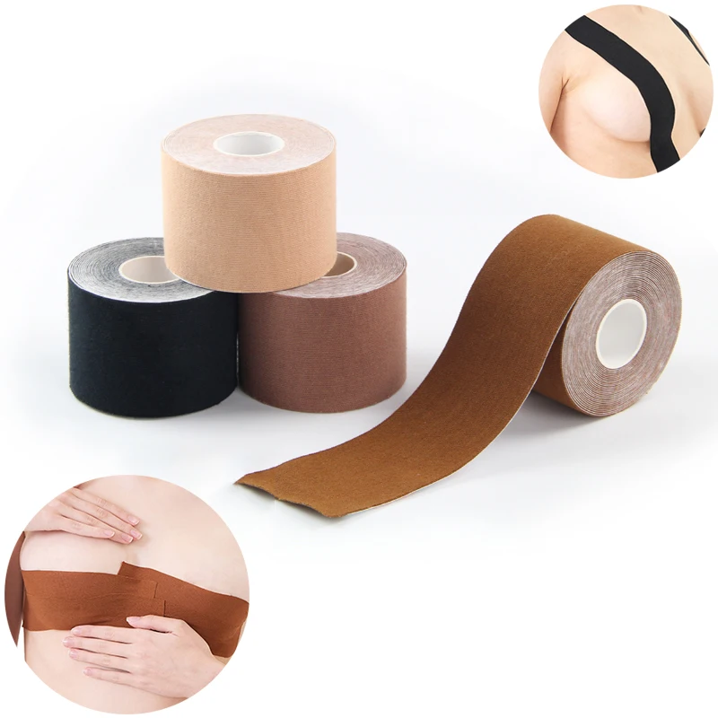 

Manufacturer Latex Free Skin Boob Tapes Nipple Cover Push up Boobs Tape, 9 colors