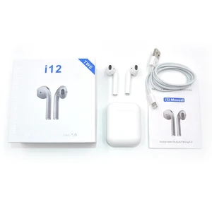 i12 TWS V5.0 True Wireless Stereo Earbuds Touch Control