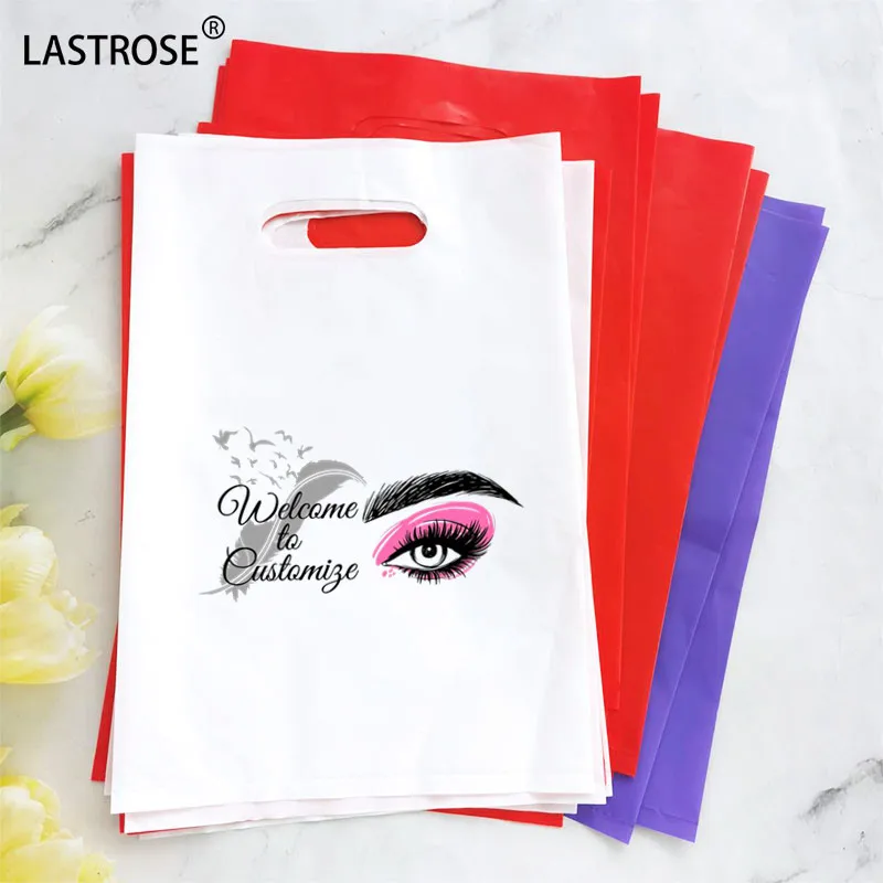 

Custom logo plastic shopping bag wholesale die cut gift bags vendor private label plastic bags for packaging