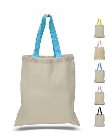 

Wholesale Tote Bags With Color Handles 100% Cotton