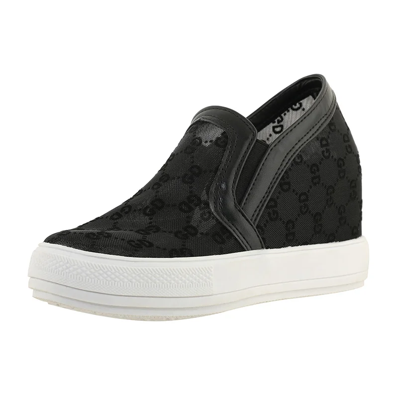 

New Model Round head platform Mesh Yarn Leisure Lady Wedges