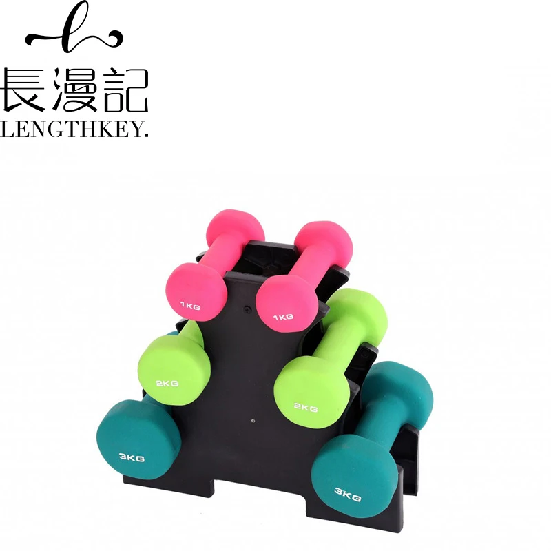

dumbbell women's fitness home set children's arm muscle training combination solid iron fitness equipment with rack