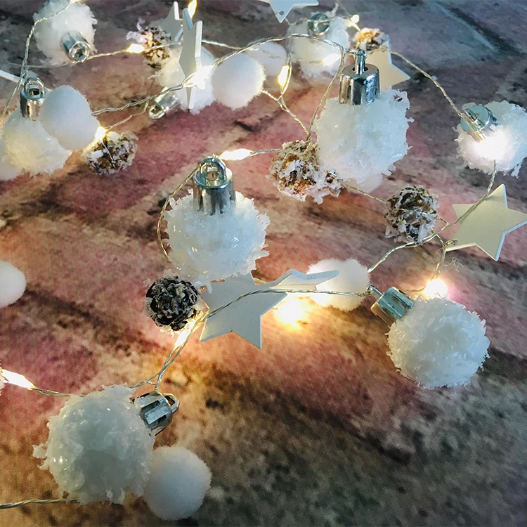 Hot christmas LED Indoor Outdoor ball Decoration Fairy for party snowflake string light