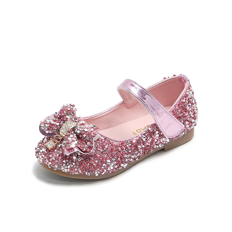 

Wholesale new arrival Little princess shoes sequins birthday gift baby dance shoes