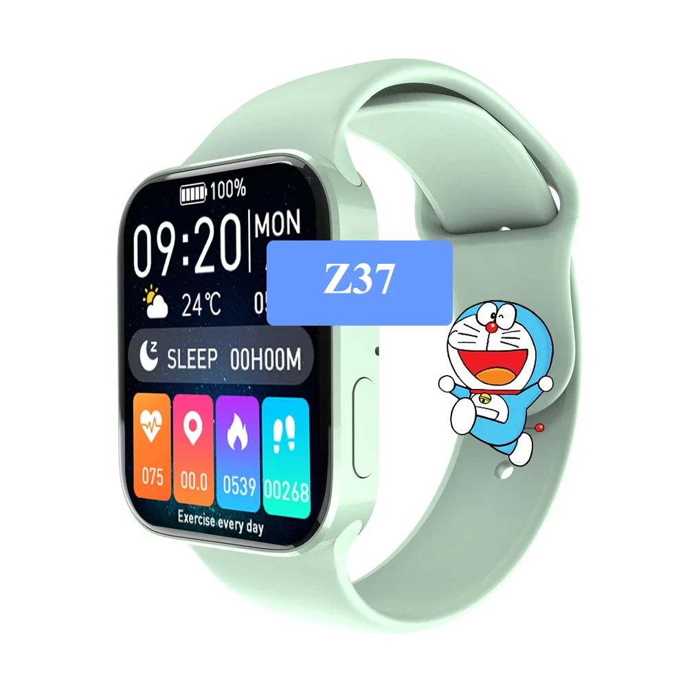 

2022 Newest Arrival Smart Watch Series 7 Wireless Charging 1.75 Inch Double Button watch 7 Z36 Z37 T100 PLUS N76 Smartwatch, Multi color