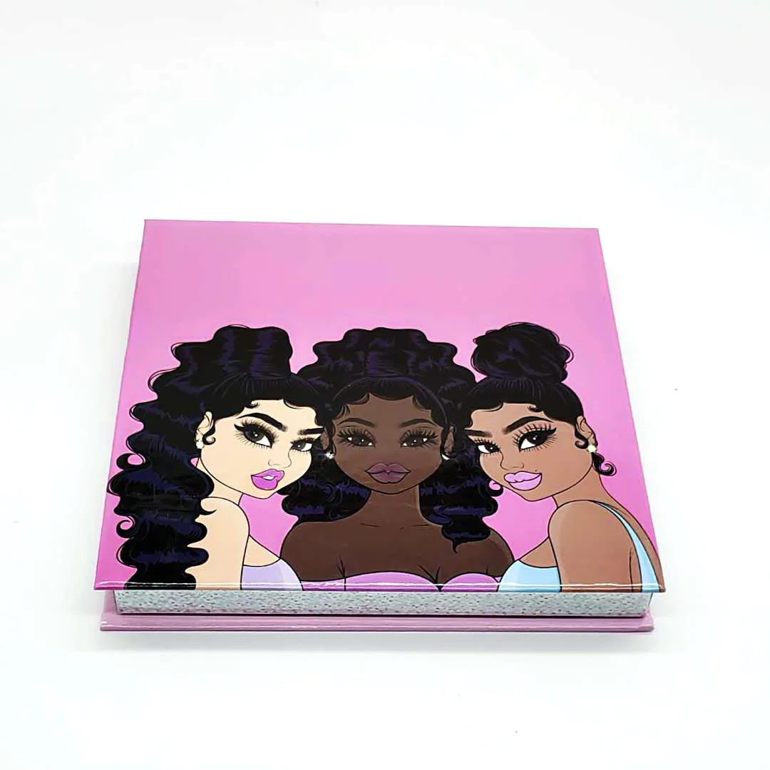 

Private Label Custom Extension Empty Mirror Eyelash Case, Mixed colors